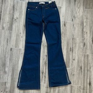 WRANGLER + STAUD THE BIKINI JEAN IN DARK RINSE